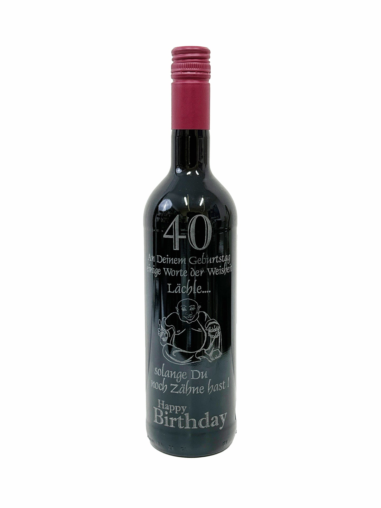 40 Jahre Jubiläums-Weinflasche